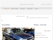 Tablet Screenshot of keswickauto.com